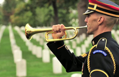 Taps veterans day ceremony